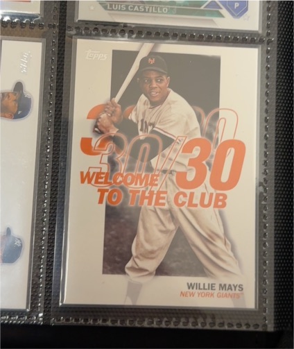 2023 Topps Series 1 #WC-8 Willie Mays Welcome to the Club — front