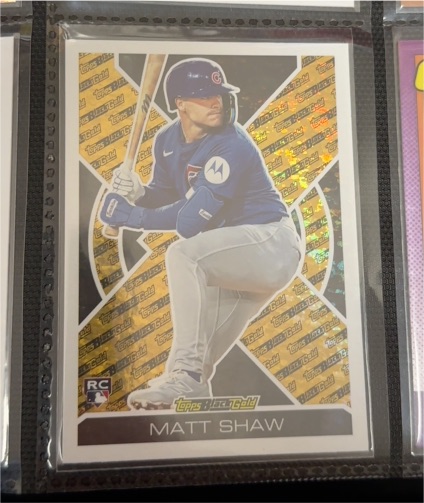 2025 Topps Update Black Gold #BG-7 Matt Shaw — front