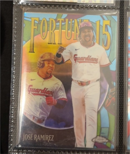 2025 Topps Chrome Update #F15-8 Jose Ramirez Fortune 15 — front