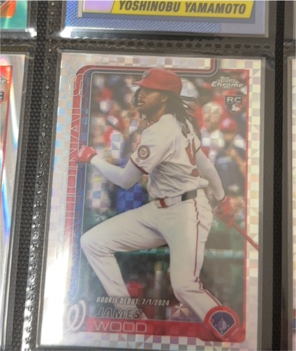 2025 Topps Chrome Update #USC95 James Wood — front