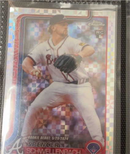 2025 Topps Chrome Update #USC132 Spencer Schwellenbach — front