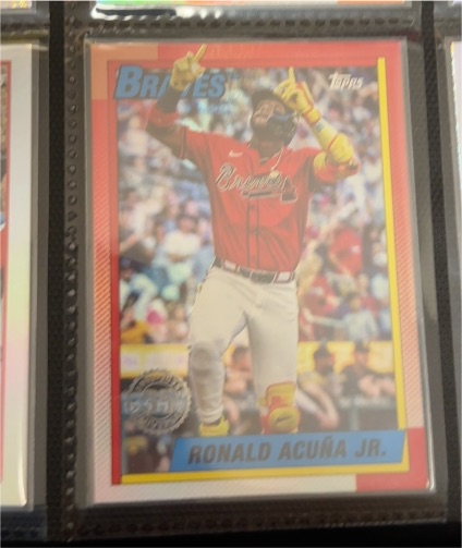 2025 Topps Update Series - 1990 Topps Baseball Ronald Acuña Jr. #U90-22 — front
