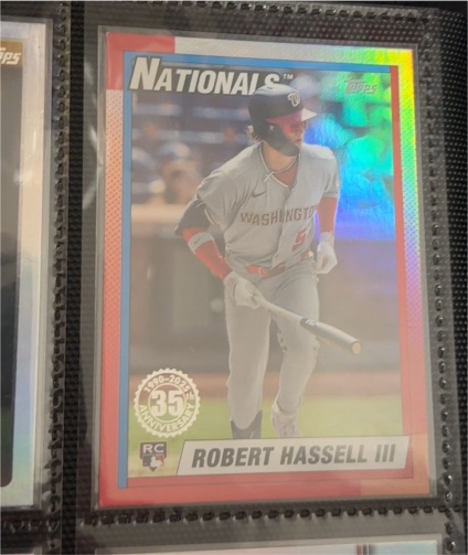 2025 Topps Update #U90-41 Robert Hassell III 1990 35th Anniversary RC — front