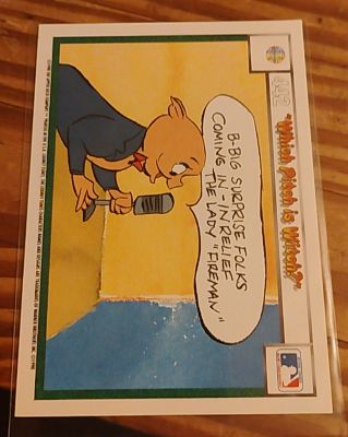 1990 Upper Deck Comic Ball #99 Porky Pig — front
