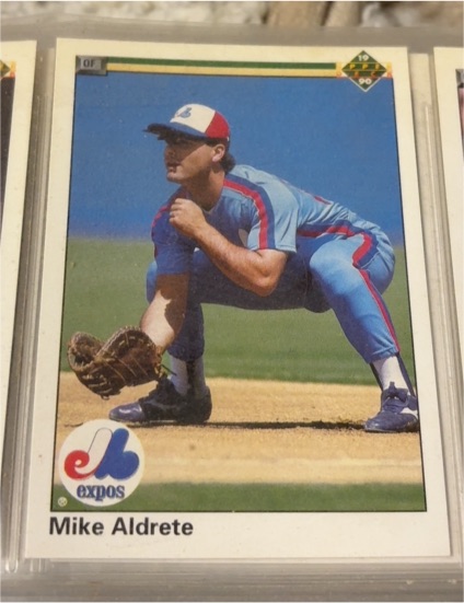 1990 Upper Deck #415 Mike Aldrete — front