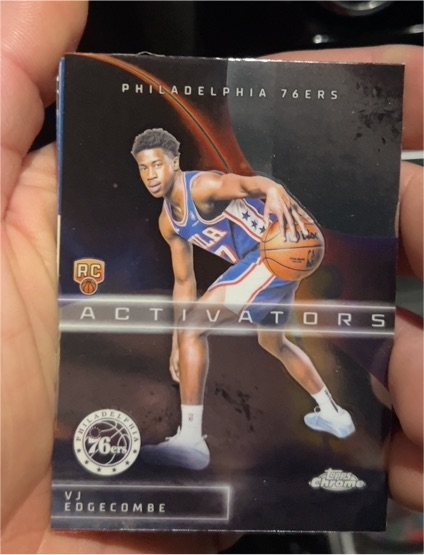2025-26 Topps Chrome #AC-13 VJ Edgecombe Activators Rookie Card 76ers — front