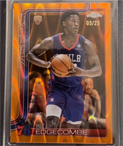 2025-26 Topps Chrome #253 V.J. Edgecombe — front