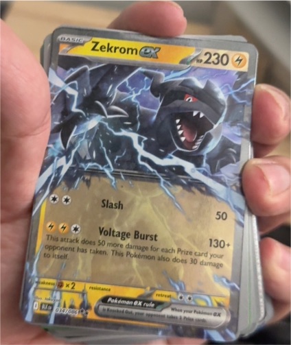 2025 Pokémon Scarlet & Violet #034 Zekrom ex Black Bolt — front