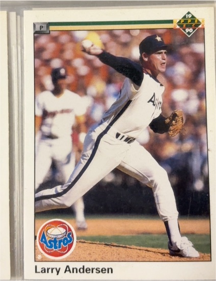 1990 Upper Deck #407 Larry Andersen — front