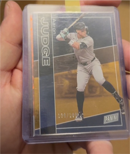 2025 Panini National Convention Diamond Plate #29 Aaron Judge — front