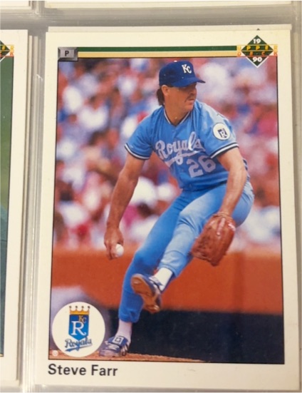 1990 Upper Deck #680 Steve Farr Kansas City Royals — front
