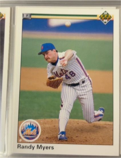 1990 Upper Deck #581 Randy Myers — front