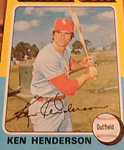 1975 Topps #59 Ken Henderson — front