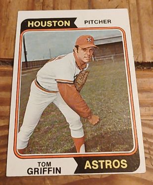 1974 Topps #256 Tom Griffin — front