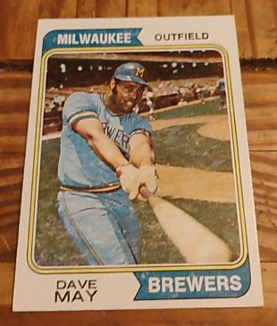 1974 Topps #12 Dave May — front