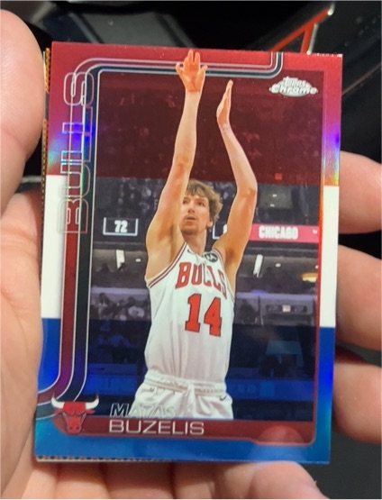 2025-26 Topps Chrome #231 Matas Buzelis — front