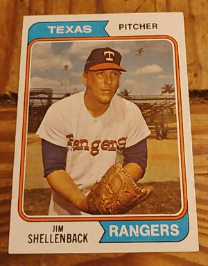1974 Topps #657 Jim Shellenback — front