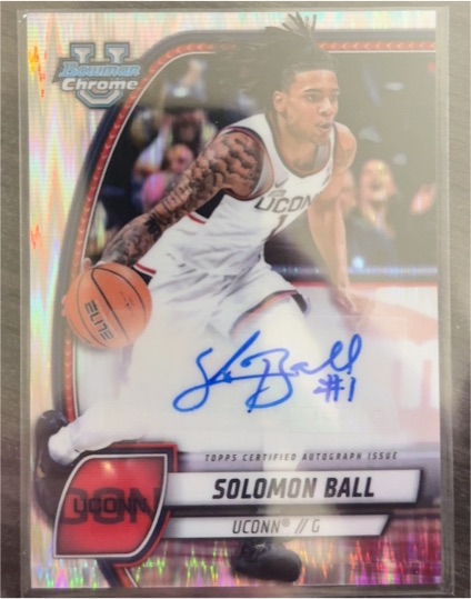 2024-25 Bowman Chrome University #87 Solomon Ball — front
