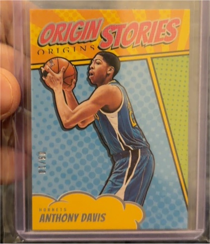 2024-25 Panini Origins #25 Anthony Davis Origin Stories Hornets — front