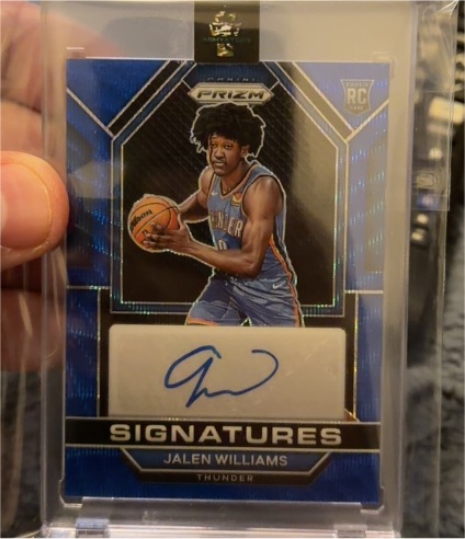 2022-23 Panini Prizm #RSI-JAY Jalen Williams Rookie Signatures — front