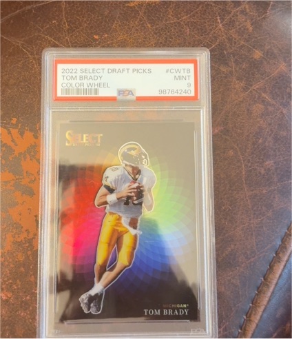 2022 Panini Select Draft Picks #CWTB Tom Brady Color Wheel — front