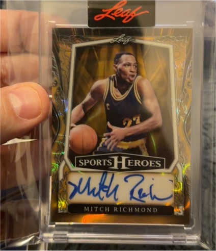2025 Leaf Metal Sports Heroes #BA-MR1 Mitch Richmond — front