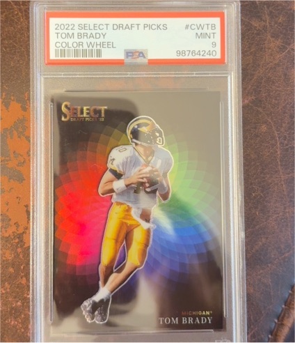 2022 Panini Select Draft Picks #CWTB Tom Brady Color Wheel — front