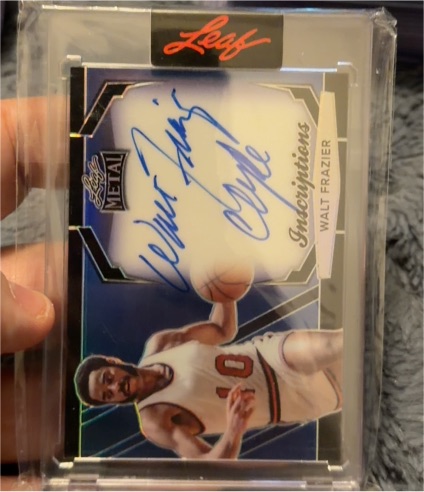 2024 Leaf Metal Inscriptions Walt Frazier — front