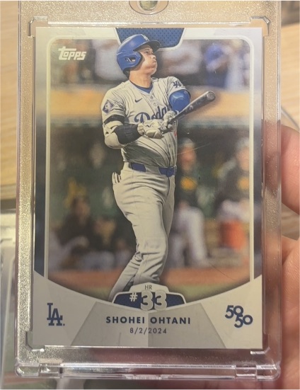 2024 Topps 50/50 #61 Shohei Ohtani HR #33 — front