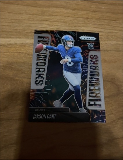 2025 Panini Prizm Fireworks #6 Jaxson Dart — front