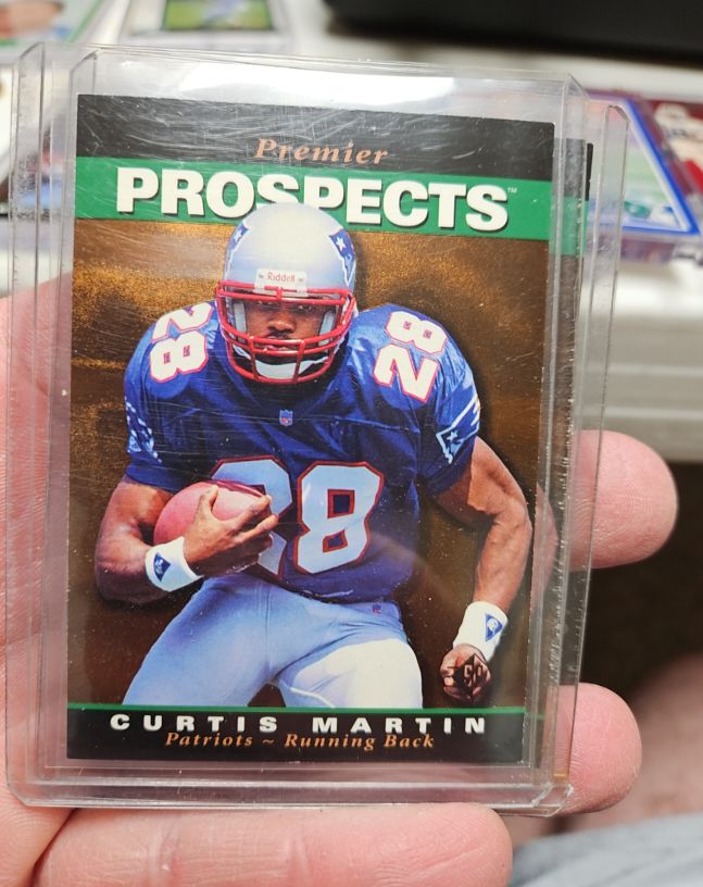 1995 SP Premier Prospects #18 Curtis Martin — front