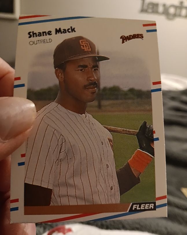 1988 Fleer #590 Shane Mack — front