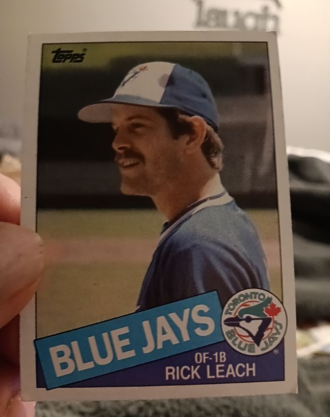 1985 Topps #593 Rick Leach — front