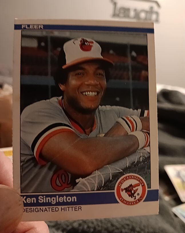 1984 Fleer #21 Ken Singleton Baltimore Orioles — front