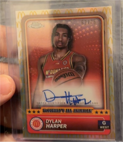 2024 Topps Chrome McDonald's All American #G West Dylan Harper — front