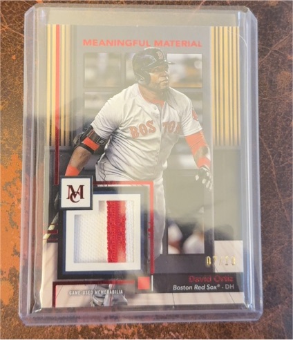 2024 Topps Museum Collection Meaningful Material #MMR-DO David Ortiz — front