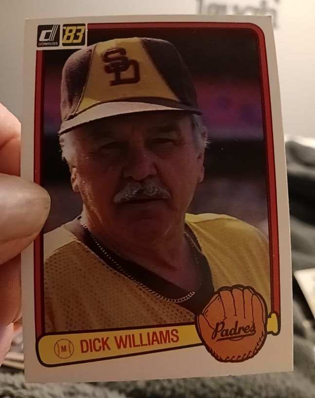 1983 Donruss #625 Dick Williams — front