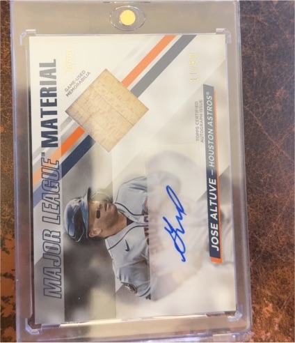2024 Topps Major League Material #MLMA-JA Jose Altuve — front