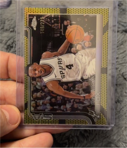 2025-26 Topps Chrome #233 De'Aaron Fox — front