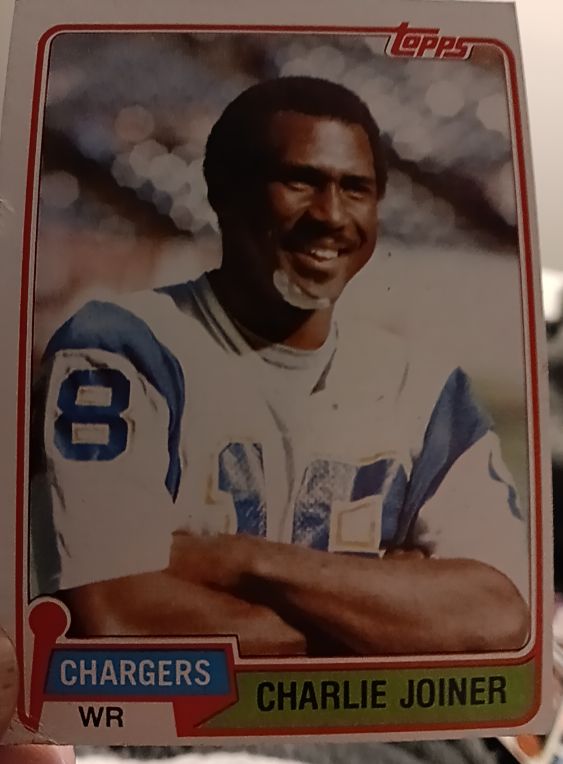 1981 Topps #496 Charlie Joiner San Diego Chargers — front