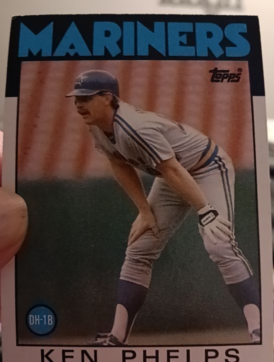 1986 Topps #34 Ken Phelps — front