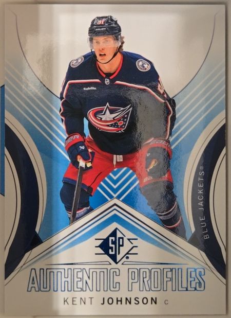 2024-25 Upper Deck SP Authentic Profiles Blue #AP-12 Kent Johnson — front