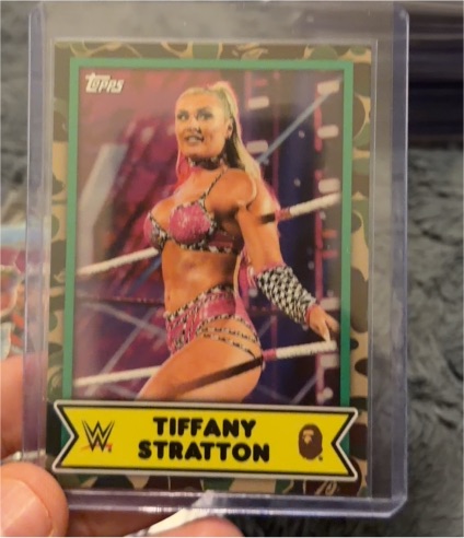 2025 Topps WWE x BAPE #23 Tiffany Stratton — front