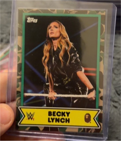 2025 Topps WWE x BAPE #9 Becky Lynch — front