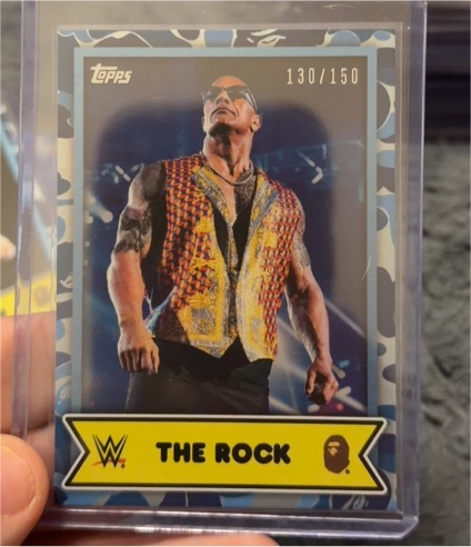 2025 Topps WWE x BAPE The Rock #3 — front