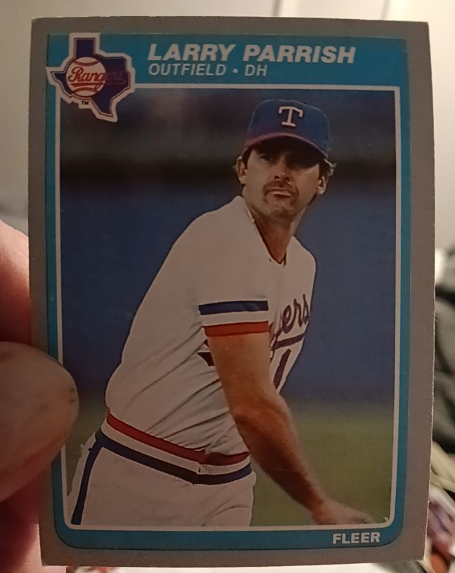 1985 Fleer #564 Larry Parrish — front