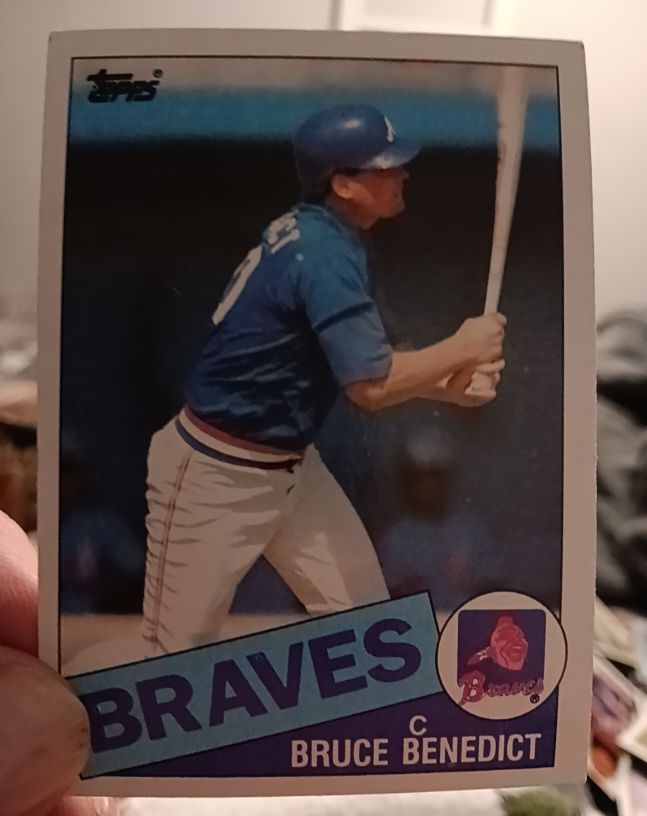 1985 Topps #335 Bruce Benedict — front