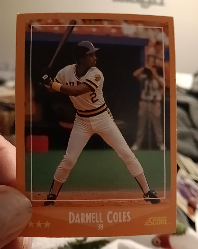 1988 Score #554 Darnell Coles — front