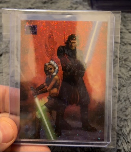 2025 Topps Star Wars Galaxy #71 Anakin and Ahsoka — front