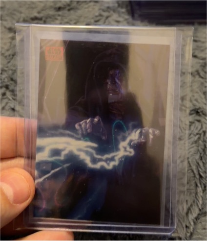 2025 Topps Chrome Star Wars Galaxy #70 The Emperor's Wrath Magenta /250 — front